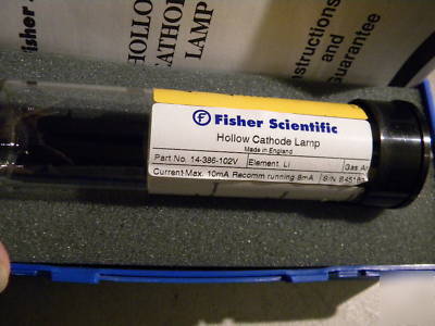 Fisherbrand hollow cathode lamp 14-386-102V lithium
