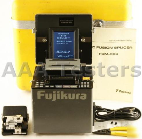 Fujikura fsm-30S fiber fusion splicer FSM30S w/ cleaver