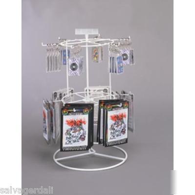 New 12 peg two tier counter item display rack spinner 