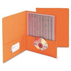 New two pocket portfolios, orange, 25 per box (SMD87...