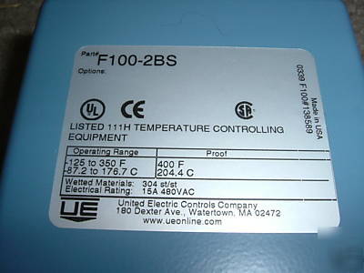 Ue united electric F100 100 series temperature switch