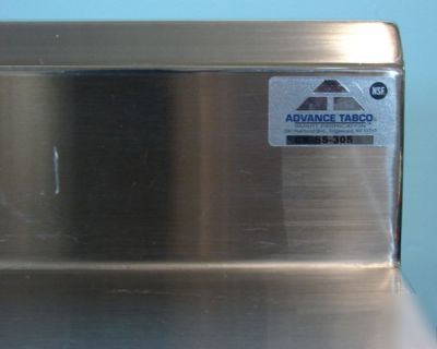 Advance tabco stainless steel worktop cabinet, 60
