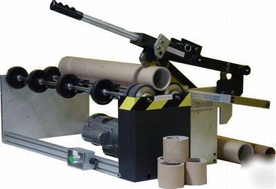 Core cutter - cardboard fiberboard - slitter / rewinder