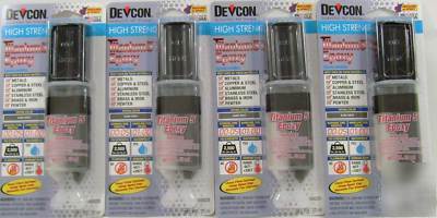 Devcon titanium 5 heavy duty dark grey epoxy 4 pack