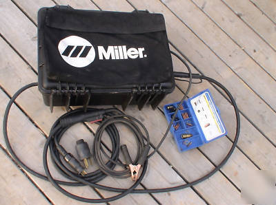 Miller passport mig welder - lightly used with 2 tanks