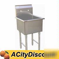 Mop sink 1 compartment stainless 18 x 18 x 13 SE18181M