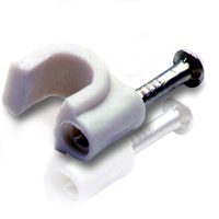 New philips coaxial cable fasteners 80 count white 
