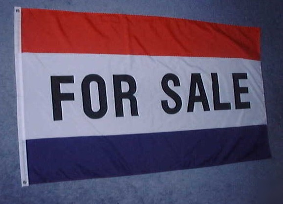 For sale flag - banners - signs --- flags ------- 