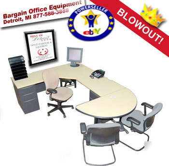Haworth modular office desks - sales desk