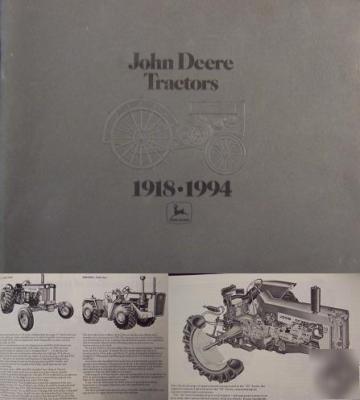 John deere tractors 1918-1994 - printed by john deere