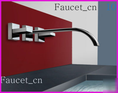Luxurious wall mounted faucet 4 basin mixer tap C25