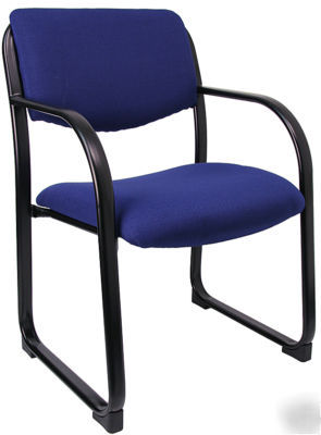 Navy fabric upholstered side chair free shipping