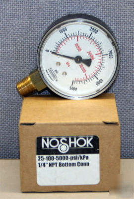 Noshok 100 ser standard pressure gauge 25-100-5000 