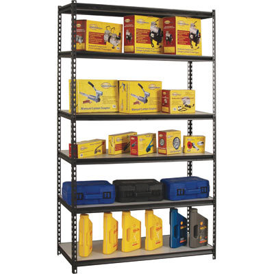 Rivet rack shelving system shelves 48