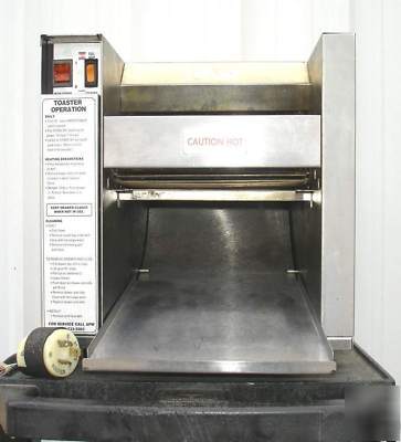 Used apw wyott counter top conveyor toaster at-10 220 v