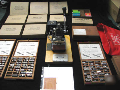 Kingsley m-60 monogramming machine