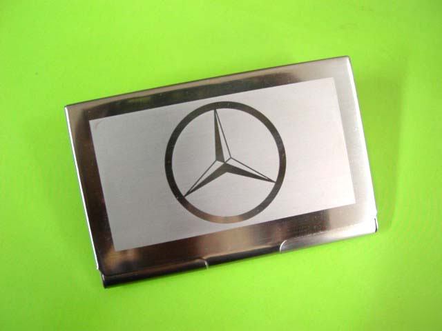 M.benz C220 silver business name card holder case