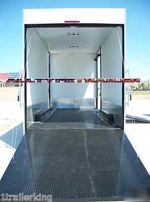 2010 enclosed car toy hauler quad stacker style trailer