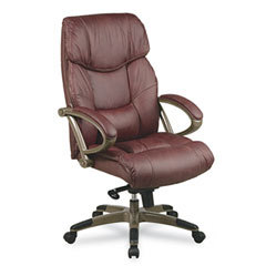 Office star executive leather series high back knee ti