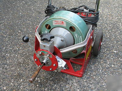 Spartan 100 with dial-a-cable power feed drain snake