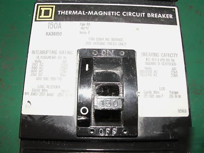 Square d i-line breaker KA36150 ka-36150 150AMP 150A