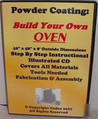 Power coating illustrated oven plans with material list