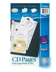 Avery cd pages 75263 pack of 5