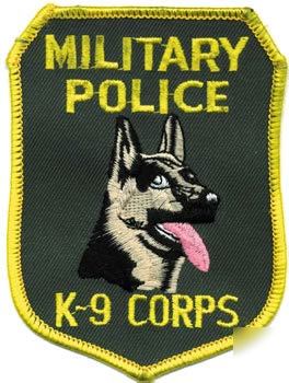 Mp k-9 corps patch