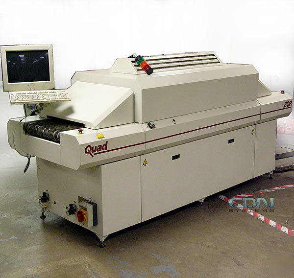 Quad 4ZONE smd/smt convection conveyor reflow oven 9.5'