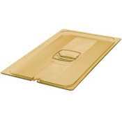 Rubbermaid amber hot food pan notched cover 1/6 size |