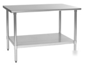 Stainless top commercial work table 24