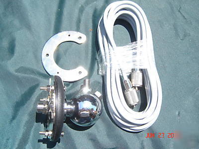  cb ham radio antenna ball mount coax for steel whip