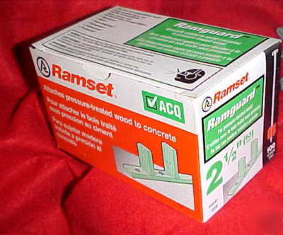 500 (5 boxes) ramset ramguard 2 1/2