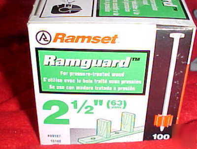 500 (5 boxes) ramset ramguard 2 1/2