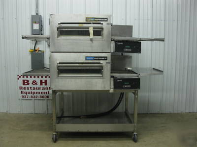 Lincoln impinger conveyor pizza oven double stack 1162