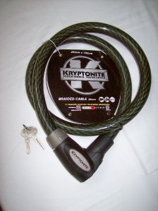 New heavy duty kryptonite hi-security cable with lock