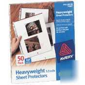 Avery-dennison clear non glare sheet protector |1 box|