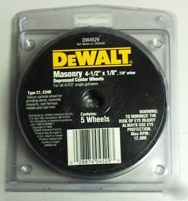 Dewalt DW4529 masonry cutting wheel 4Â½