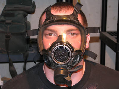 Gas mask with bag - military issue
