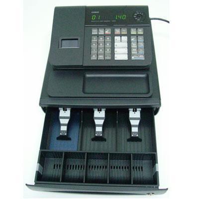 New casio cash register - 140-cr - 120 plu's, 8 clerks
