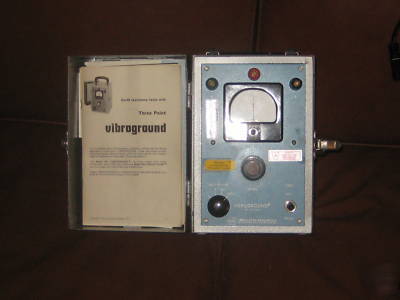 Vibroground modell 255 by associated research w/manual