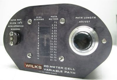 Wilks 20 meter gas cell variable light path w/case