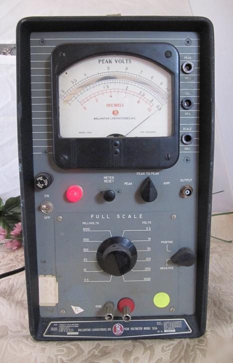 Ballantine laboratories peak voltmeter model 305A nice