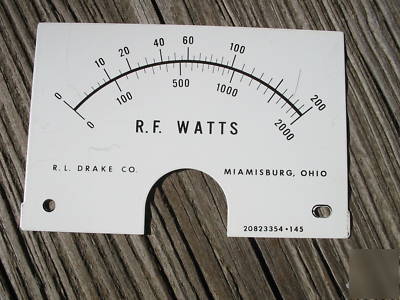 Drake w-4 w 4 watt meter - needs meter movement 