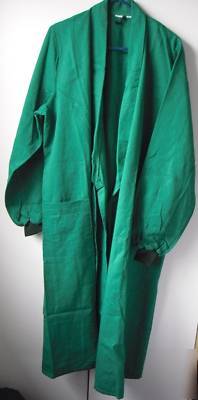 Green school lab coat science overall woodwork apron