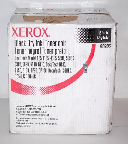 Xerox black dry ink 3 pack copier toner cartridge 6R206