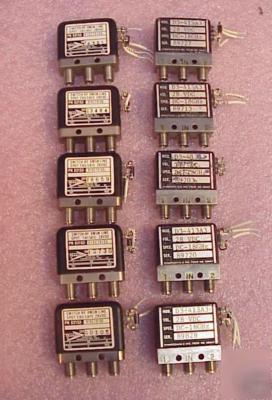 10 transco & dynatech rf coaxial spdt switches dc-18GHZ