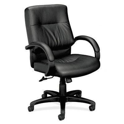 Basyxtm - managerial mid-back leather chair
