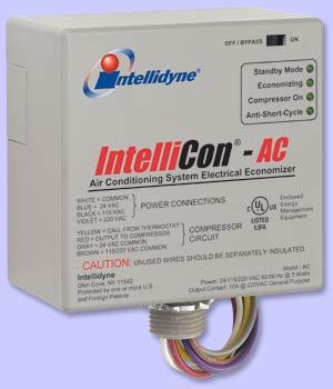 Intellicon ac residential air conditioning economizer