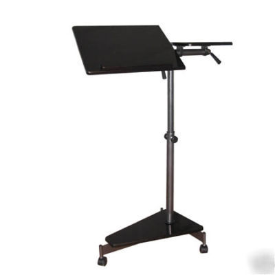 Laptop notebook computer pc rolling table stand cart